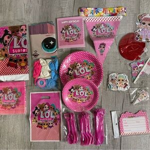 L.O.L. Surprise! Pink Polka Dot Party Set with Characters